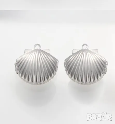 Сребърно колие мида