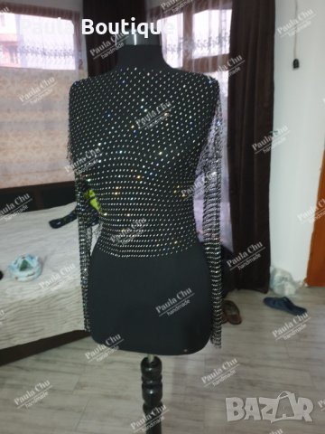 Блуза мрежа (кроп топ ) 40 лв , снимка 3 - Корсети, бюстиета, топове - 40045621