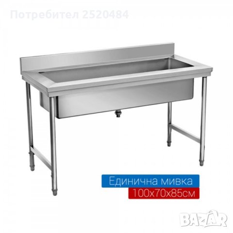 Работни мивки от неръждаема стомана 23модела в комплект със сифони и връзки. ХИТ Цена 199лв/101,75€, снимка 8 - Обзавеждане на кухня - 41697763