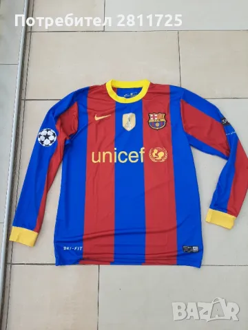 Тениска Меси- Барселона ретро легенди,  дълъг ръкав, снимка 2 - Футбол - 47889110