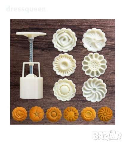 2899 ШПРИЦ ЗА СЛАДКИ С ШЕСТ ШАБЛОНА, снимка 4 - Аксесоари за кухня - 34266274