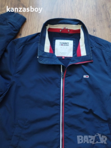 Tommy Hilfiger  Navy Essential Flag Patch Jacket - страхотно мъжко яке Л, снимка 4 - Якета - 51800595