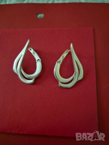 нежни сребърни обеци