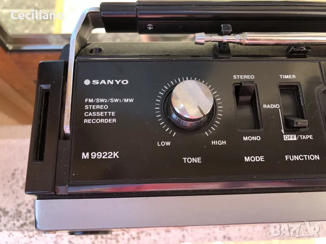 Радиокасетофон SANYO M-9922K (Japan), снимка 7 - Радиокасетофони, транзистори - 55790438