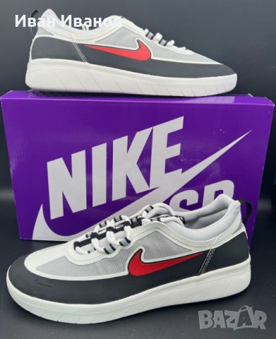  Nike SB Nyjah Free 2.0 Black Metallic Silver кецове/маратонки номер 47-47,5, снимка 2 - Маратонки - 44216394