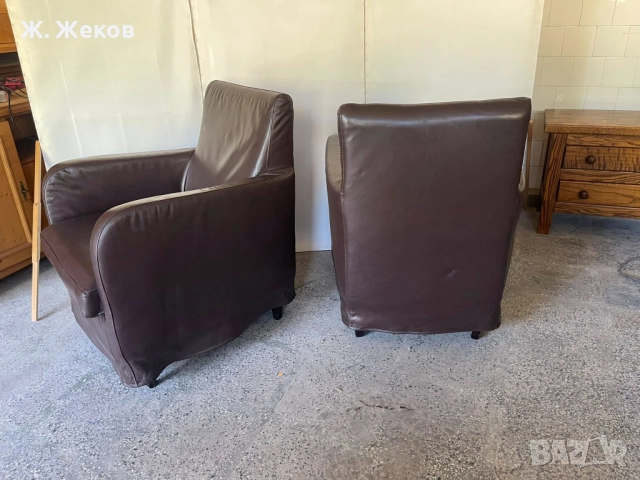 Две кожени кресла, снимка 3 - Дивани и мека мебел - 51628595