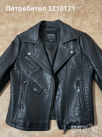 Дамско кожено яке , снимка 2 - Якета - 52776327