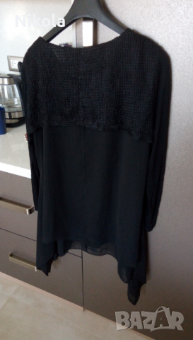 Дамска блуза тип туника черна Tempo модел:1313 пролет / лято, снимка 8 - Туники - 36276706