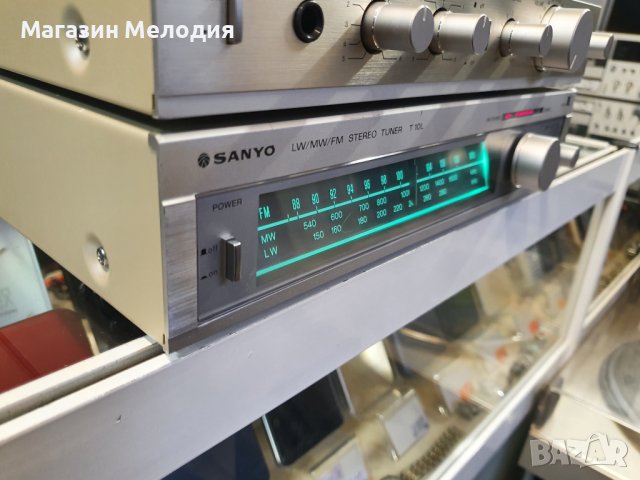 Система / Усилвател с тунер Sanyo A 10 + Sanyo T 10L В отлично техническо и визуално състояние., снимка 8 - Ресийвъри, усилватели, смесителни пултове - 42624182