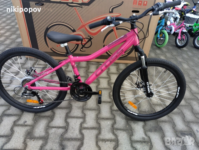 CROSS Алуминиев велосипед 24" SPEEDSTER girl 2db розов, снимка 3 - Велосипеди - 53561390