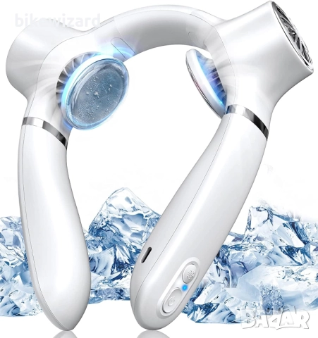 Auskang Вентилатор за врата с охлаждане 3 скорости, 4000mAh НОВ