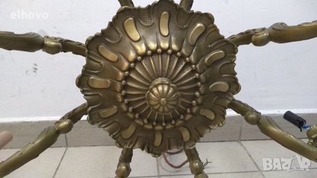Месингов полилей 8-ца, снимка 7 - Антикварни и старинни предмети - 34679239