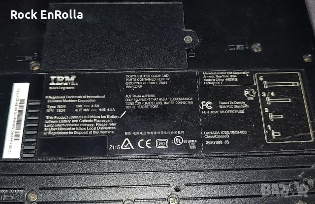 IBM Lenovo Thinkpad R50e, снимка 7 - Лаптопи за работа - 50340609