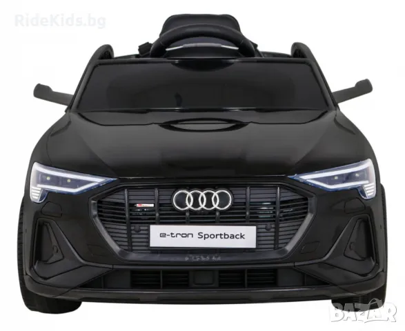 Audi E-Tron Sportback 12V – Детска акумулаторна кола, Черна, EVA гуми, 4x4, снимка 2 - Детски велосипеди, триколки и коли - 50422325