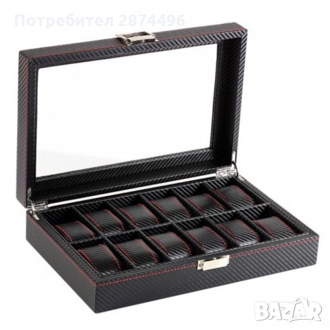 2169 Карбонова кутия за часовници за 12 часовника, снимка 2 - Други - 35786687