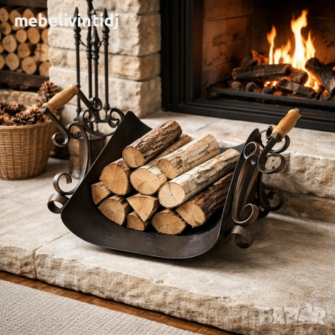 Стилна поставка на марката ,,exclusiv BIC Hamburg" за дърва