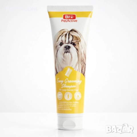 Шампоан за Дългокосмести Кучета - за Лесно разресване - 250ml- Easy Grooming Shampoo- Bio PetActive