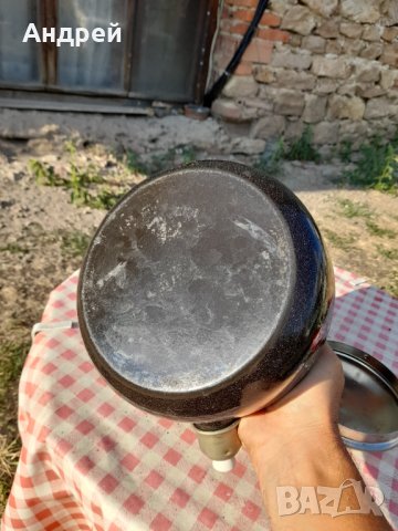 Стар емайлиран чайник #30, снимка 6 - Антикварни и старинни предмети - 33862998