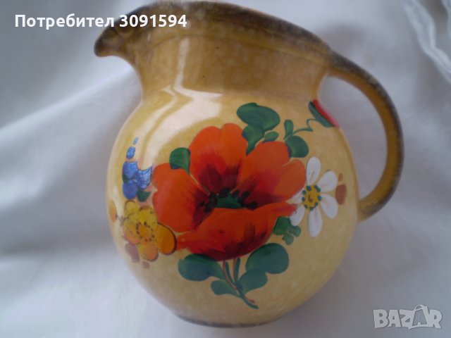 Стара ръчно рисувана кана DITMAR-A-G маркирана, снимка 2 - Други ценни предмети - 38762061