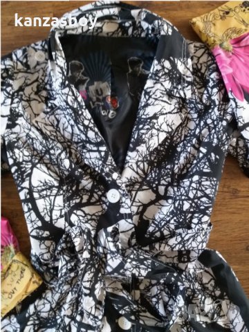  Desigual less more rain coat dress - страхотен дамски тренч, снимка 4 - Шлифери - 34175997