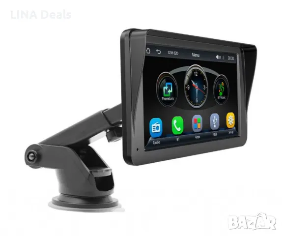 📡 7" Android Авто Радио с Навигация – Безжичен CarPlay & Bluetooth 5.0 🚗, снимка 1