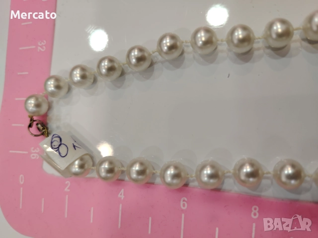 Перлен гердан АРТ №109, снимка 4 - Колиета, медальони, синджири - 52321695