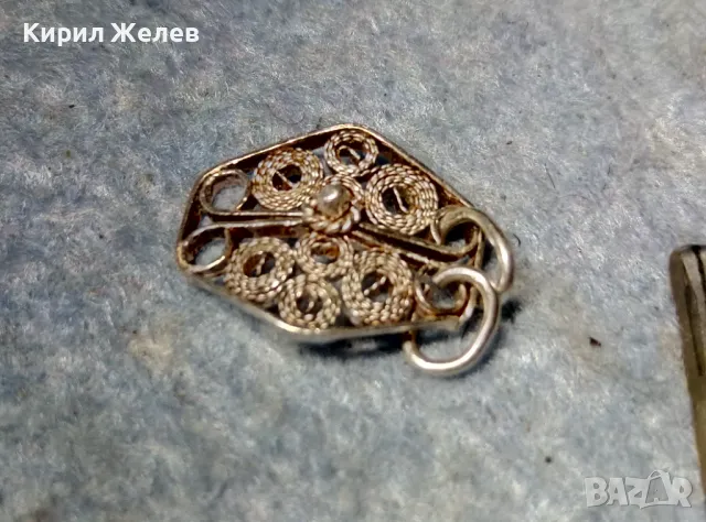 ЕЛЕМЕНТ от СТАРИННА ФИЛИГРАННА СРЕБЪРНА ГРИВНА СРЕБРО ВИСОКА ПРОБА РЪЧНА МАЙСТОРСКА ИЗРАБОТКА 36850, снимка 6 - Антикварни и старинни предмети - 48987472