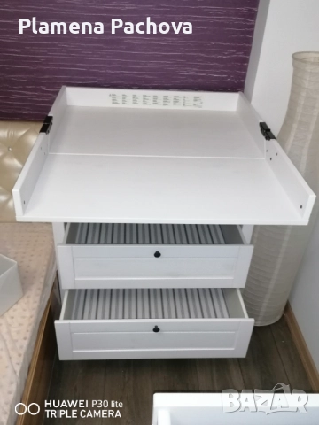 Комплект Бебешко креватче и Маса за повиване/скрин SUNDVIK, снимка 10 - Мебели за детската стая - 52590161