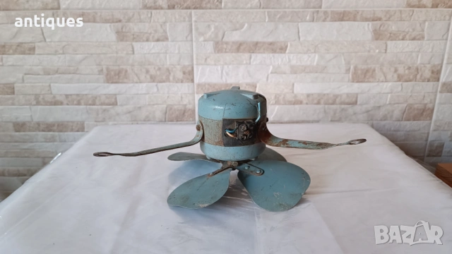 Стар вентилатор - ЕЛПРОМ - 220V - 24W - 1981г., снимка 8 - Антикварни и старинни предмети - 53019332