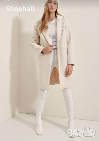 Дамско елегантно палто. Размери M и L, снимка 4 - Якета - 53326352