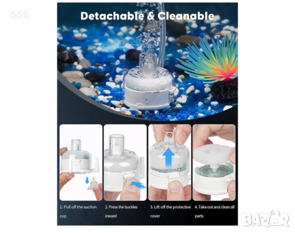 Мини аквариумна въздушна помпа, снимка 5 - Други стоки за дома - 53417387