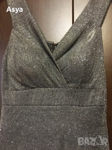 Сива елегантна рокля, снимка 5 - Рокли - 41982693