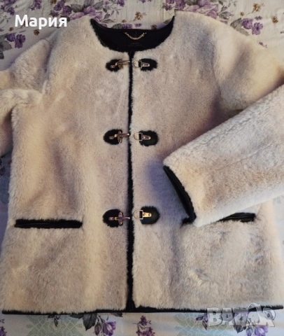 Бяло пухкаво яке, снимка 3 - Якета - 52101617