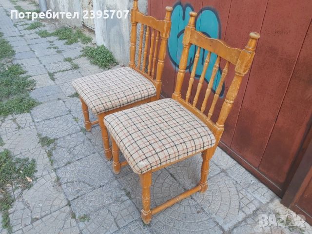 Два масивни стола добро състояние, снимка 3 - Столове - 51631444