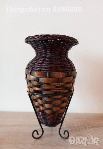 Нова ваза от ратан , снимка 4 - Вази - 53609467