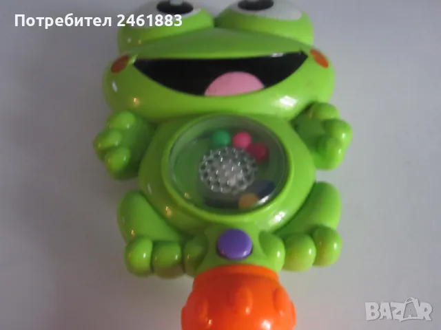 Пластмасова жаба играчка със звук и светлина , снимка 2 - Музикални играчки - 50153159