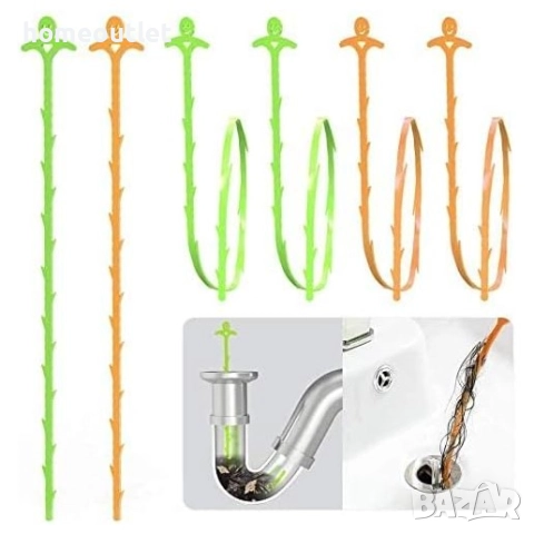 ПРОМОЦИЯ Приспособление за почистване на сифон (X0015KH2YT), к-кт от 8 бр. в различни цветове, снимка 8 - Почистване на домове - 51997357
