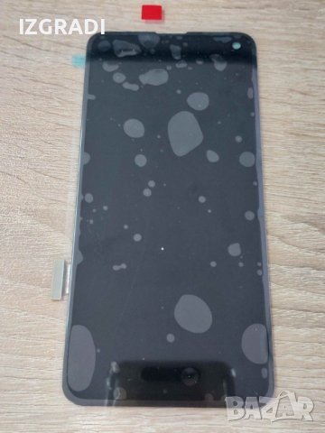 Оригинален дисплей за Samsung S10E ЧЕРЕН, снимка 1 - Резервни части за телефони - 39414199