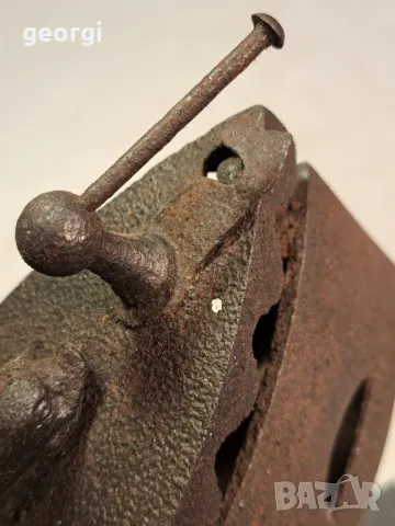 Стара холандска ръждясала ютия 19/5, снимка 5 - Антикварни и старинни предмети - 49266659