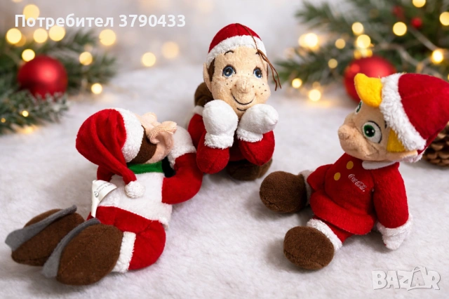 Vintage Coca-Cola коледни елфи – рядък колекционерски комплект, снимка 2 - Колекции - 53767998