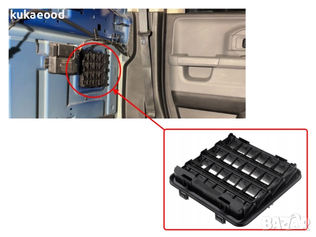 Въздуховод за Jeep Wrangler 3 JK, снимка 5 - Части - 51818569