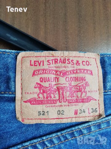 Levis Levi's Levi Strauss 521 W34 L36 оригинални мъжки дънки Леви Щраус, снимка 3 - Дънки - 39728451