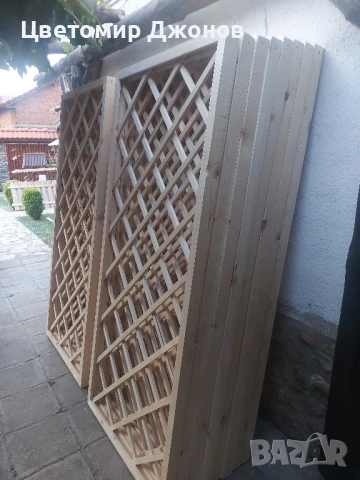 Декоративна дървена решетка, снимка 5 - Декорация за дома - 50956350