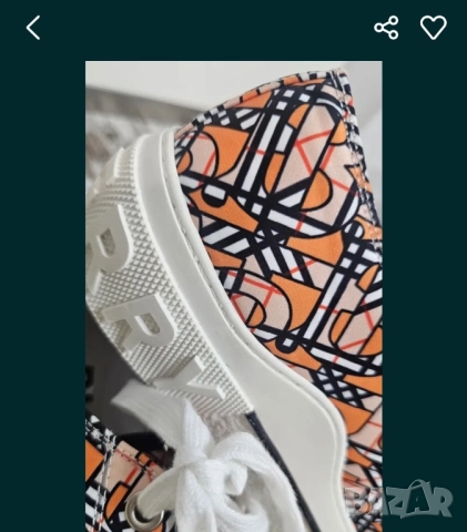 Burberry дамски обувки, снимка 5 - Маратонки - 52210770