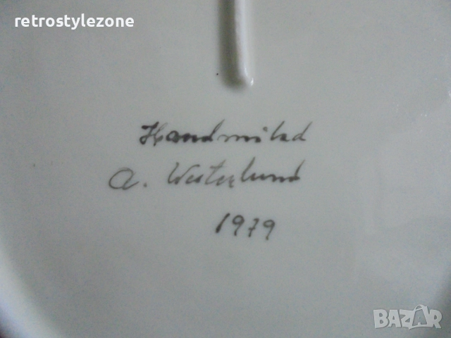 № 8395 Старо порцеланово пано  , снимка 4 - Други ценни предмети - 41097197