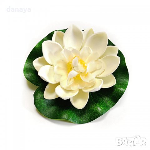 3643 Изкуствена водна лилия за езерце шадраван декорация за градината, снимка 7 - Градински мебели, декорация  - 40101399