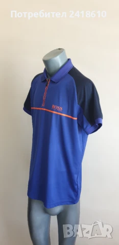 Hugo Boss 3/4 Zip Performance Stretch Mens Size L ОРИГИНАЛ! Мъжка Тениска!, снимка 8 - Тениски - 50876903