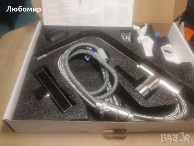 Разтегателен кухненски кран iVIGA: Кухненски кран с високо налягане с душ - Въртящ се на 360° 3 , снимка 2 - Други стоки за дома - 47307719