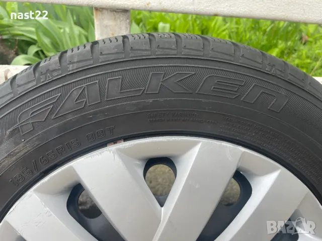 4бр.Джанти 15-ки с Гуми 185/65/15 5Х100 всесезонни Фолксваген , снимка 7 - Гуми и джанти - 49896779