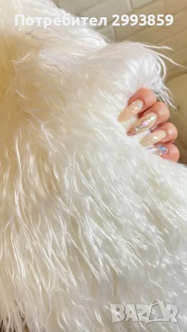 Палто естествен косъм Лама*LAMA*Mongolian Fur/ Croped Mongolian Fur Coat, снимка 13 - Палта, манта - 53634417
